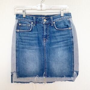 7 Jeans For All Mankind Denim Mini Skirt 26